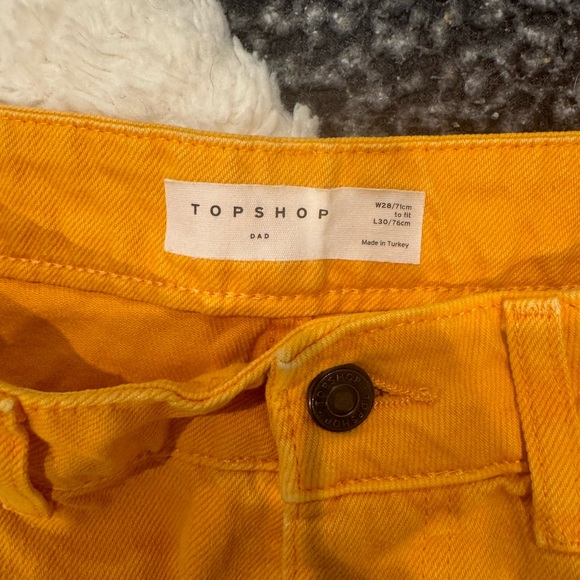Topshop Orange Dad Jeans - Picture 3 of 4